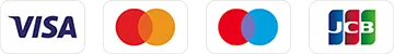 Accepted credit and debit cards